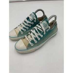 Converse All Star Women’s 7 Teal‎ Fade Low Top Sneakers 110797F